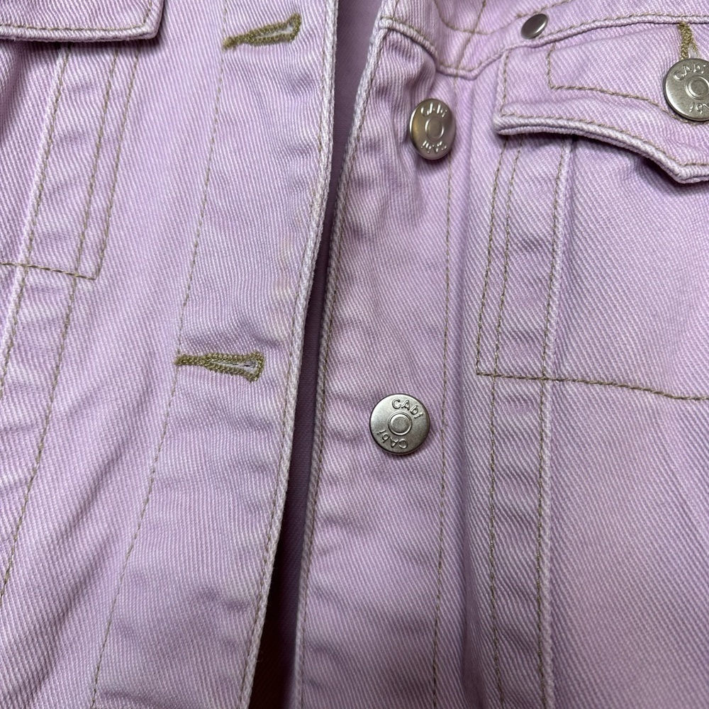 Cabi Lilac Purple Denim Jacket - Picture 5 of 6